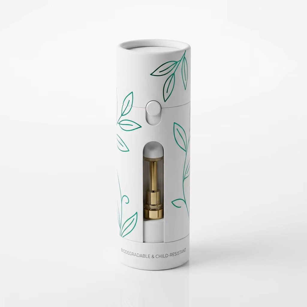 Child-Resistant Paper Tube Vape Package